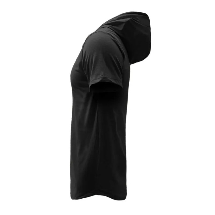 تیشرت کلاه دار مردانه طرح Under Armour مدل S5768 مشکی سایز بندی مناسب چهار فصل