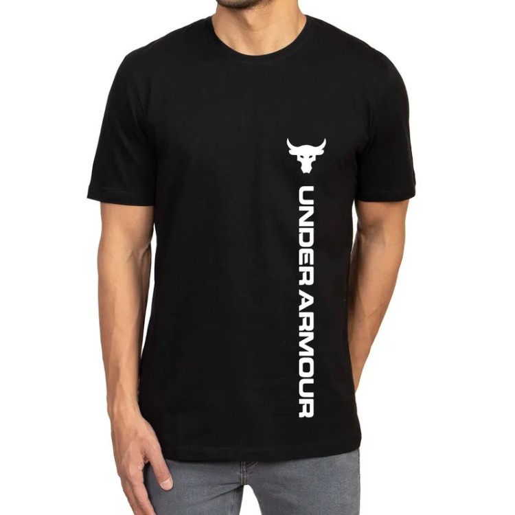 تیشرت آستین کوتاه مردانه نخ مشکی یقه گرد ساده