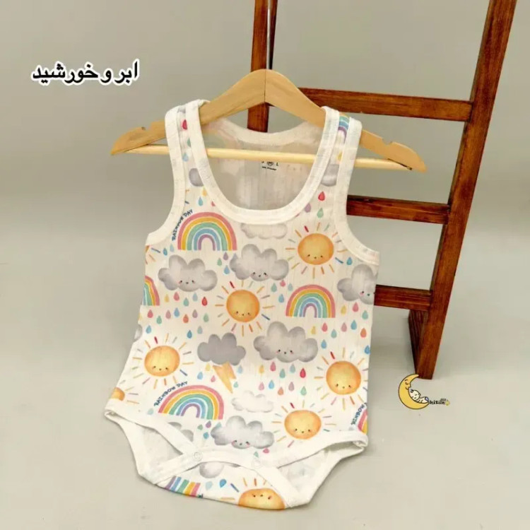 بادی رکابی بچگانه کوالا کیدز نخ پنبه کبریتی زیردکمه